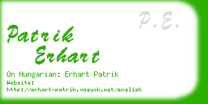 patrik erhart business card